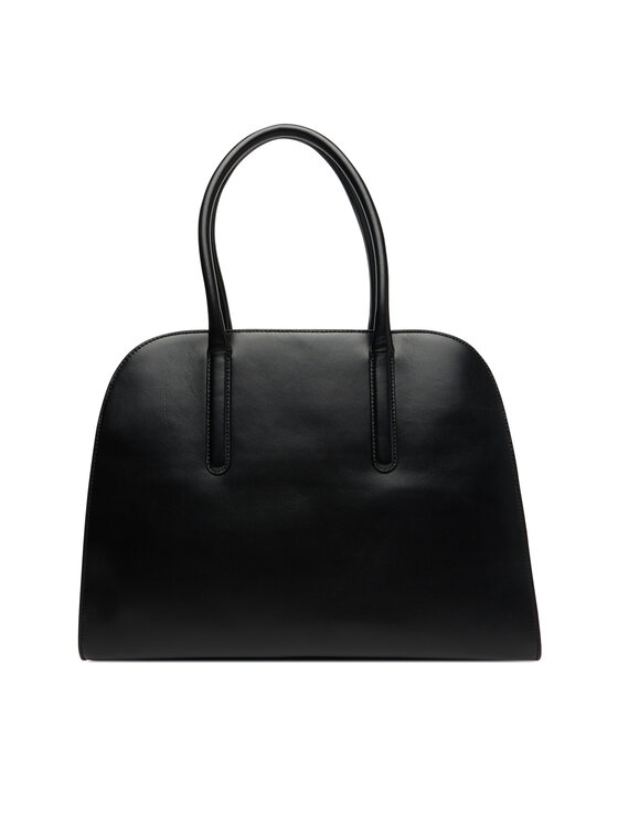 Tommy Hilfiger Tommy Hilfiger Torebka Iconic Leather Tote AW0AW18206 Czarny
