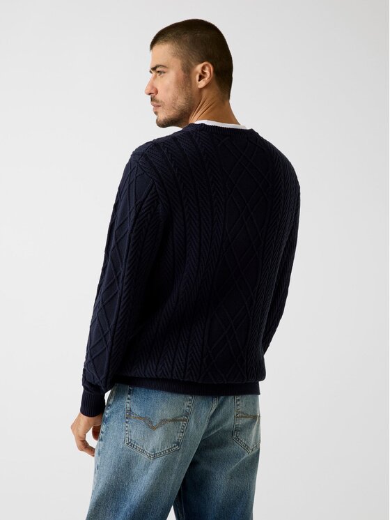 Guess Guess Sweter 180557 Niebieski Classic Fit