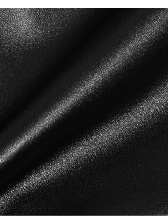 BENU BENU Sukňa Skórzana Čierna Slim Fit