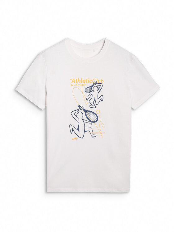 4F 4F T-Shirt MIDSHOP TEXTILE Biały Regular Fit
