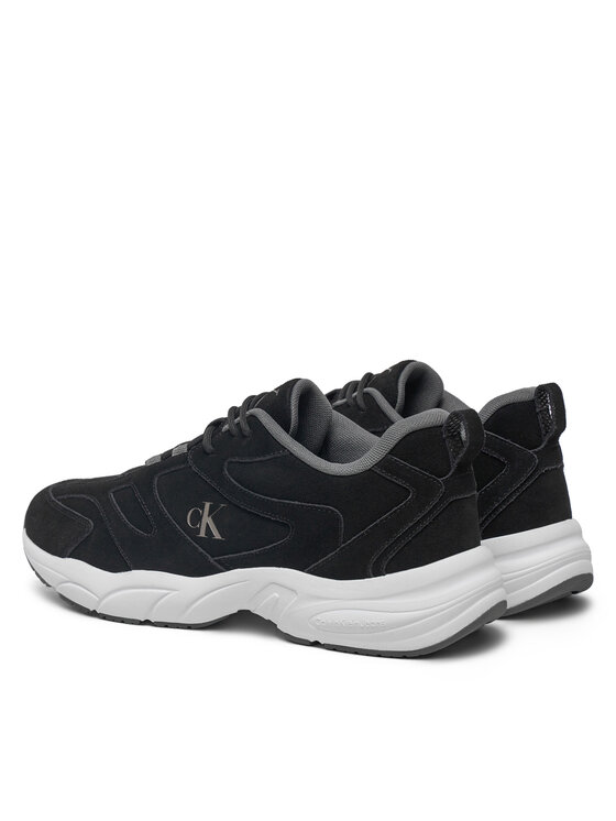 Calvin Klein Jeans Calvin Klein Jeans Sneakersy Retro Tennis Low Mg Mix Media YM0YM01171 Černá