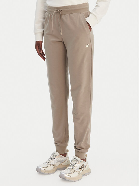 EA7 Emporio Armani EA7 Emporio Armani Teplákové kalhoty 7W000461 AF13135 U6167 Béžová Regular Fit