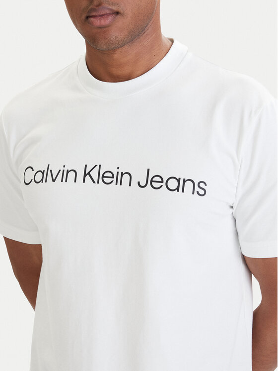 Calvin Klein Jeans Calvin Klein Jeans Tričko LV04RAB810 Biela Regular Fit