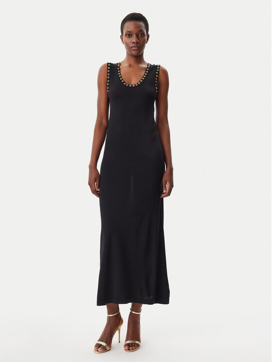 LOLA CASADEMUNT LOLA CASADEMUNT Úpletové šaty MS2516034 Černá Regular Fit