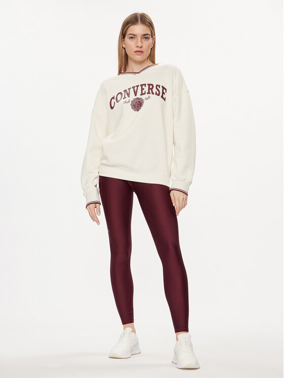 Converse Converse Світшот Retro 10026039-A03 Écru Oversize