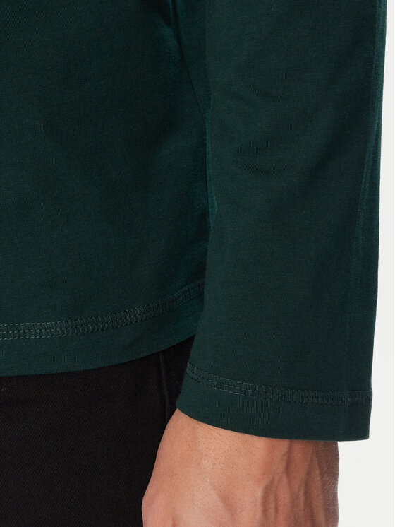 Tommy Hilfiger Tommy Hilfiger Longsleeve UM0UM04014 Zielony Regular Fit