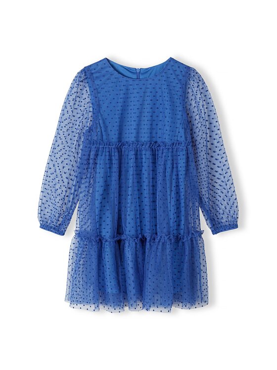 MINOTI Sukienka elegancka, rozmiar 134/140, Niebieska, 16party 30
