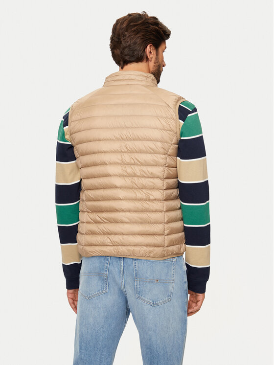 Jott Jott Kamizelka Tom P000MDOW04 Beżowy Slim Fit