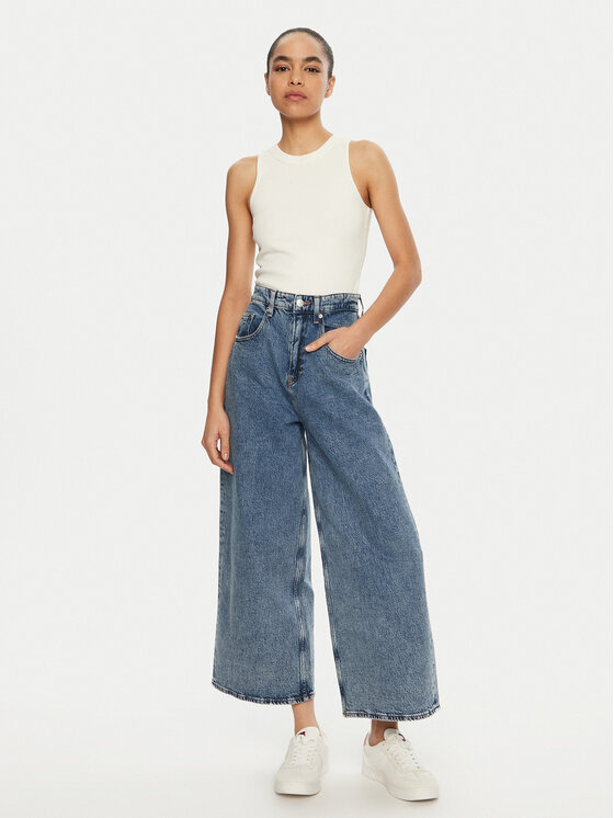 Tommy Jeans Tommy Jeans Blugi Charlie DW0DW19755 Albastru Wide Leg