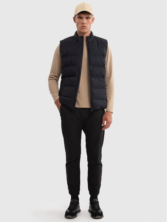 BIG STAR BIG STAR Kamizelka BRAELYN_906_130 Czarny Basic Fit