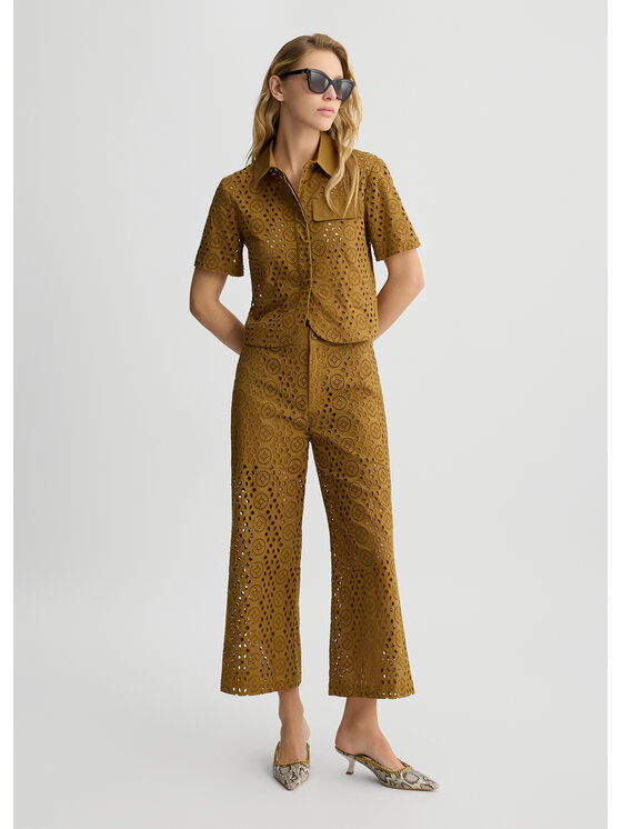 ボトムスその他 LIU JO Women Pants WA5282T218280840 Brown Liu Jo Spodnie materiałowe WA5282T218280840 Brązowy Regular