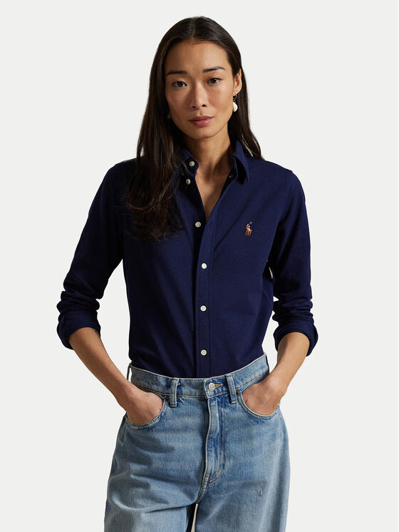 Polo Ralph Lauren Polo Ralph Lauren Košile 211924258016 Tmavomodrá Slim Fit