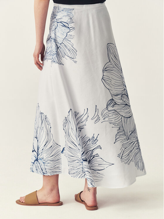 TATUUM TATUUM Spódnica maxi TOSITA Biały A-Line Fit