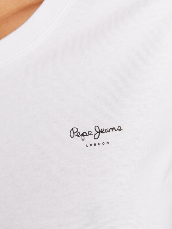 Pepe Jeans Pepe Jeans T-shirt Wendy Chest PL505481 Bijela Regular Fit