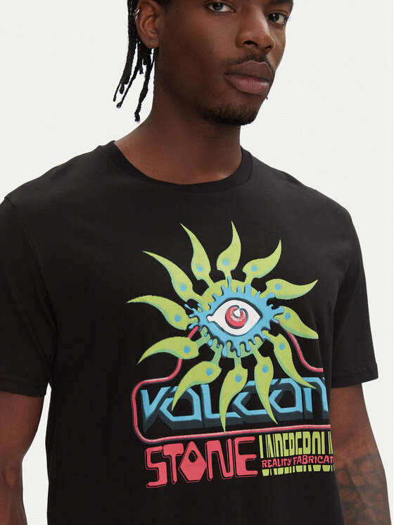 Volcom Volcom Футболка Realityfab A3512555 Чорний Loose Fit