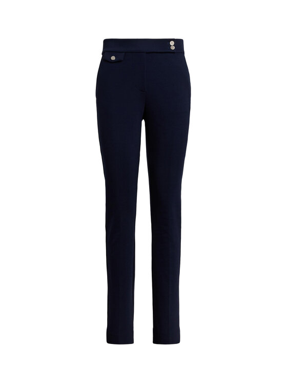 LAUREN RALPH LAUREN LAUREN RALPH LAUREN Hlače iz tkanine 200980023002 Mornarsko modra Straight Fit