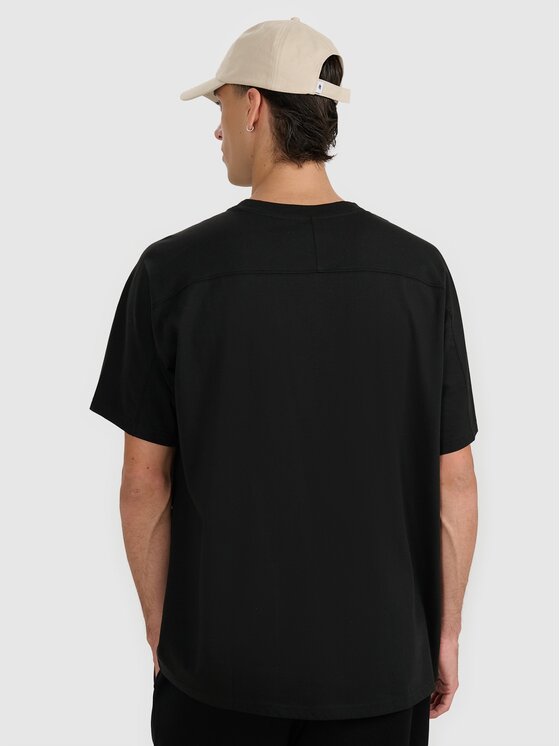 4F 4F T-Shirt 4FWAW25TTSHM2401-20S Czarny Oversize