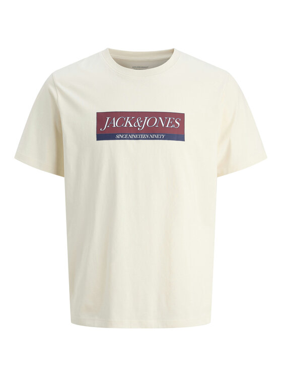 Jack&Jones Jack&Jones T-Shirt Rinwood 12283628 Εκρού Regular Fit
