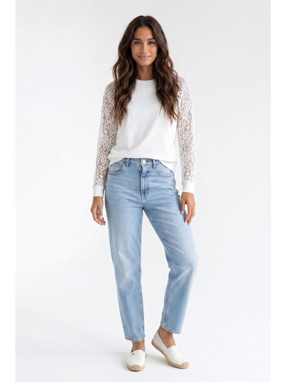 FIGL FIGL Blúzka M1352 Krémová Regular Fit