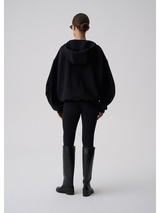 Le Collet Le Collet Bluza TOMZI Czarny Oversize