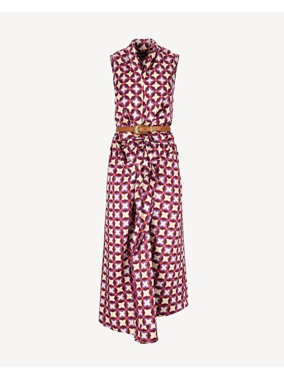 Castellani Castellani Sukienka codzienna Sorella Fioletowy Regular Fit