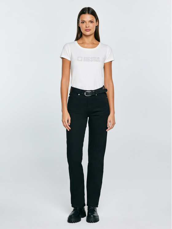BIG STAR BIG STAR T-Shirt AVRA Biały Basic Fit
