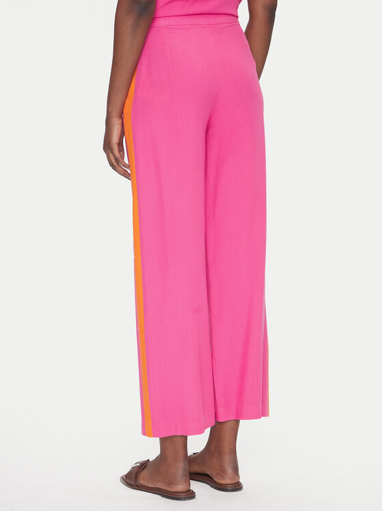 LOLA CASADEMUNT LOLA CASADEMUNT Medžiaginės kelnės LS2514015 Rožinė Relaxed Fit