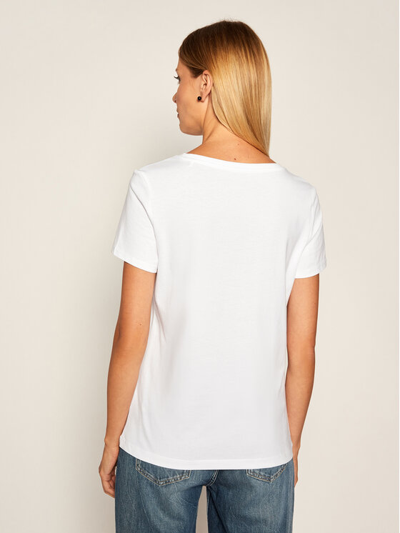 Guess Guess T-shirt Ss Cn Genziana Tee W0YI47 I3Z00 Bianco Slim Fit