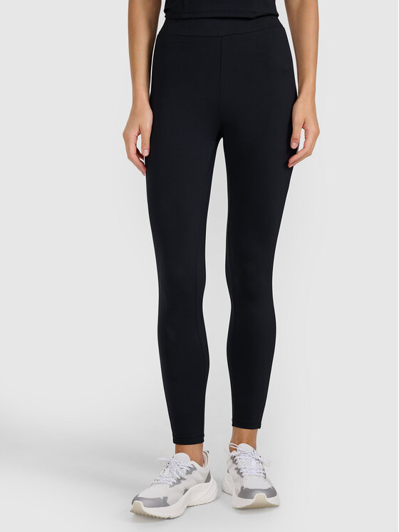 4F 4F Legginsy PREMIUM CLUB Czarny Slim Fit