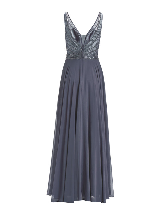 Hey Kyla Hey Kyla Abendkleid 5AG015HK Grau Regular Fit