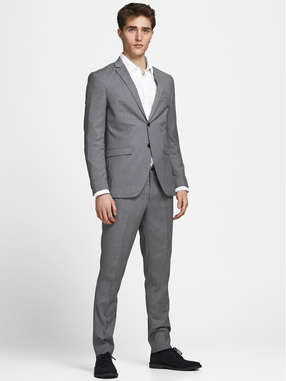 Jack&Jones Jack&Jones Costum Franco 12181339 Gri Super Slim Fit