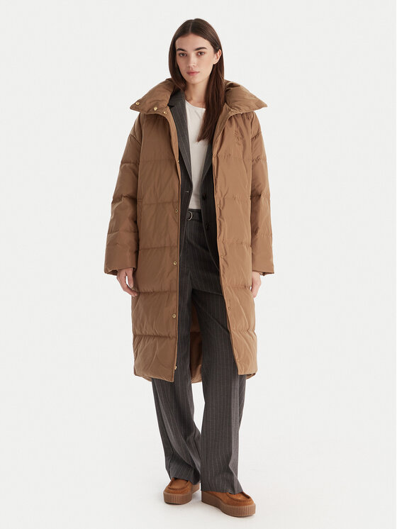 Tommy Hilfiger Tommy Hilfiger Ziemas mētelis WW0WW47279 Bēšs Relaxed Fit
