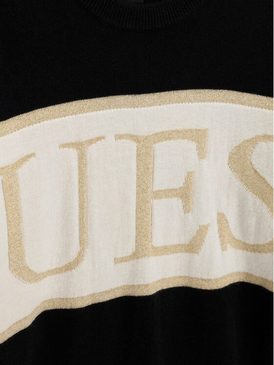Guess Guess Džemper haljina J6BK06 Z1295 Crna Regular Fit