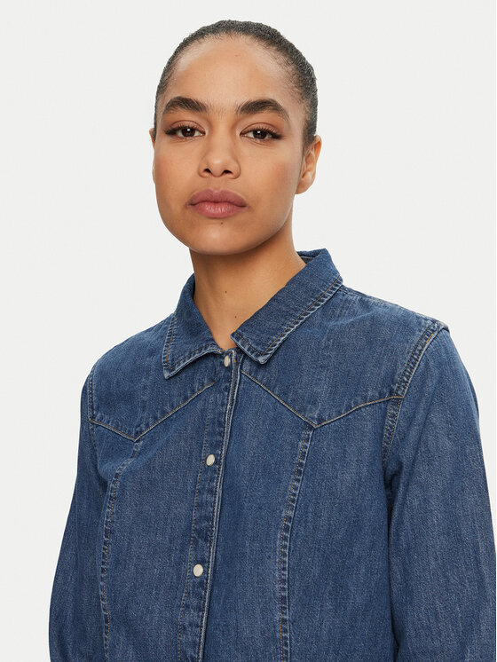 Wrangler Wrangler Φόρεμα τζιν 112356498 Μπλε Regular Fit