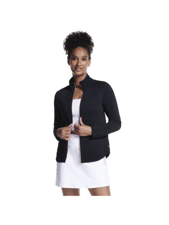 Skechers Skechers Bluza Skechers The Hoodless Hoodie GoWalk Shine Jacket Czarny Regular Fit