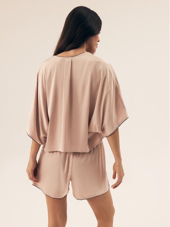 Esotiq Esotiq Piżama 43346 Różowy Regular Fit
