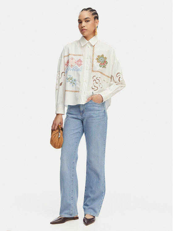 Weekend Max Mara Weekend Max Mara Camicia Fonte 2615111022 Crema Relaxed Fit