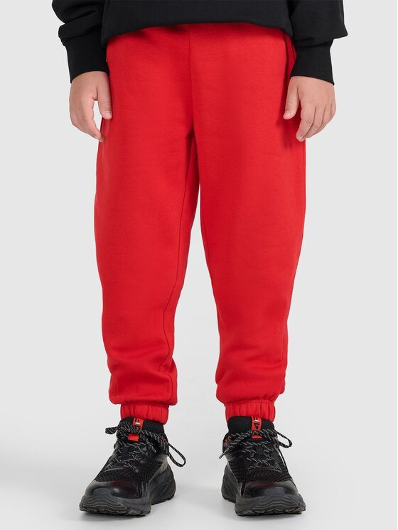 4F 4F Pantaloni da tuta BASIC+ Rosso Regular Fit