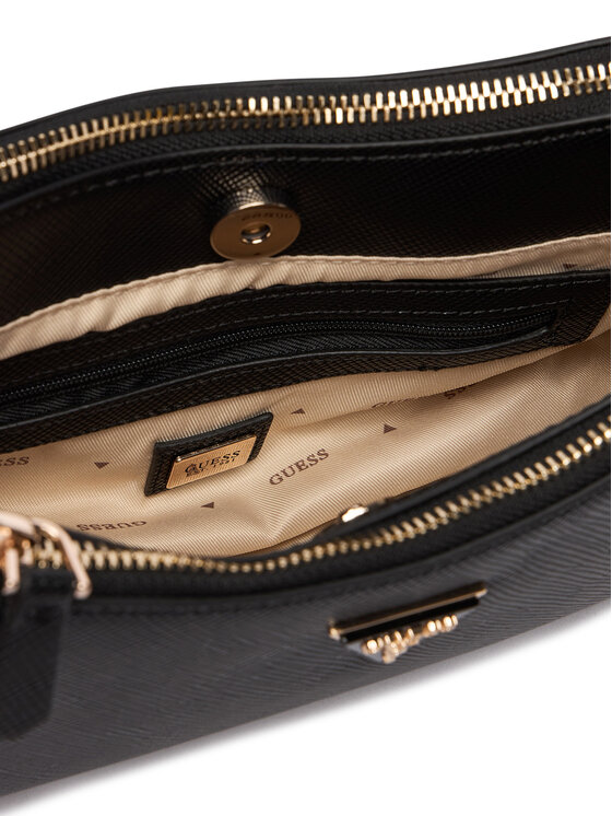Guess Guess Дамска чанта Noelle II Mini HWZG96 72730 Черен