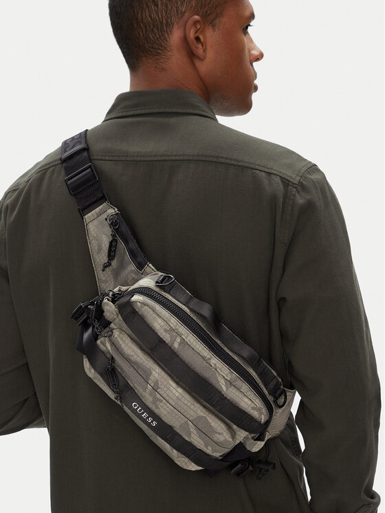 Guess Guess torba za okoli pasu HMASNC P5337 Khaki