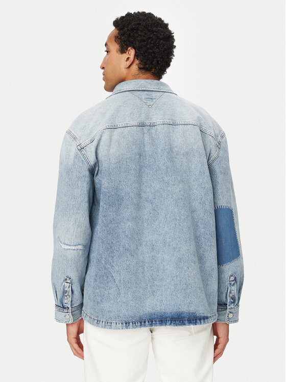 Tommy Jeans Tommy Jeans džinsiniai marškiniai DM0DM23269 Mėlyna Relaxed Fit