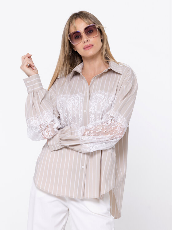 LIDIA KALITA LIDIA KALITA Koszula Dorothy Biały Loose Fit