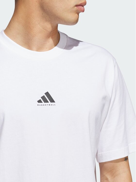 adidas adidas Koszulka techniczna 151229 Biały Loose Fit