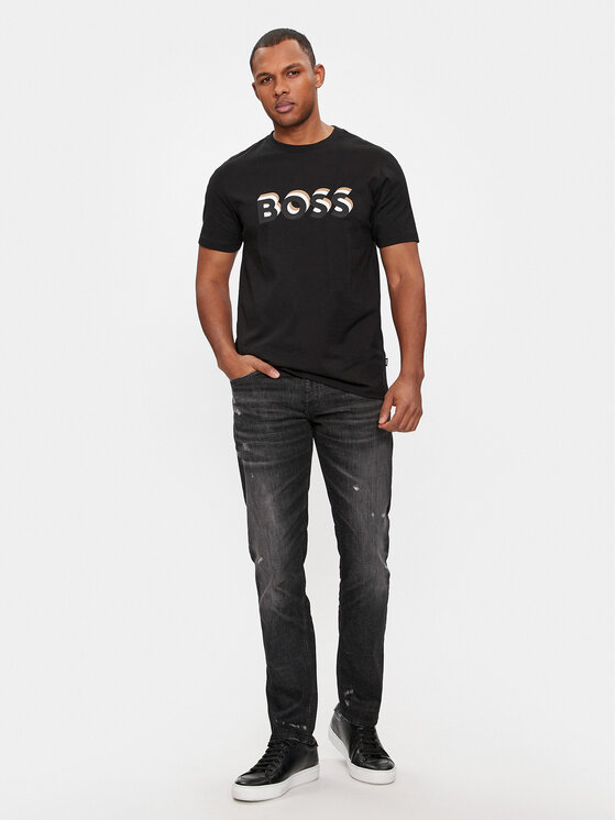 BOSS Boss Majica Tiburt 427 50506923 Črna Regular Fit
