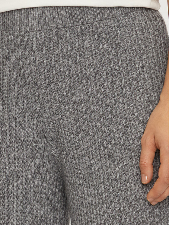 United Colors Of Benetton United Colors Of Benetton Megztos kelnės 126WDF00S Pilka Wide Leg