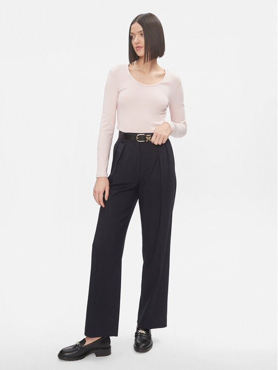 Tommy Hilfiger Tommy Hilfiger Majica WW0WW41654 Ružičasta Slim Fit