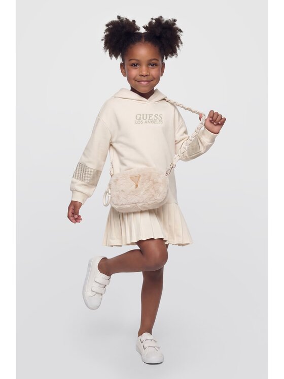 Guess Kids Guess Kids Sukienka codzienna 185302 Biały Classic Fit