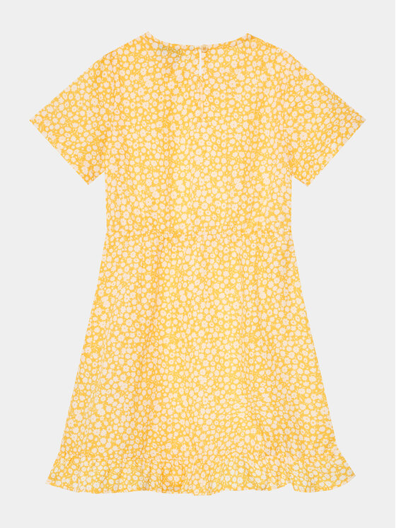 Vero Moda Girl Vero Moda Girl Obleka 10287397 Rumena Regular Fit