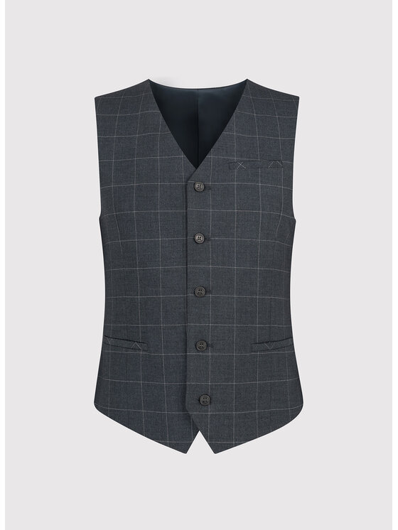 Pako Lorente Pako Lorente Kamizelka P24SF-8G-023 Szary Slim Fit