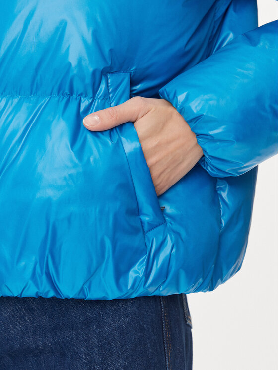 Tommy Hilfiger Tommy Hilfiger Kurtka puchowa New York Gloss WW0WW40836 Niebieski Relaxed Fit